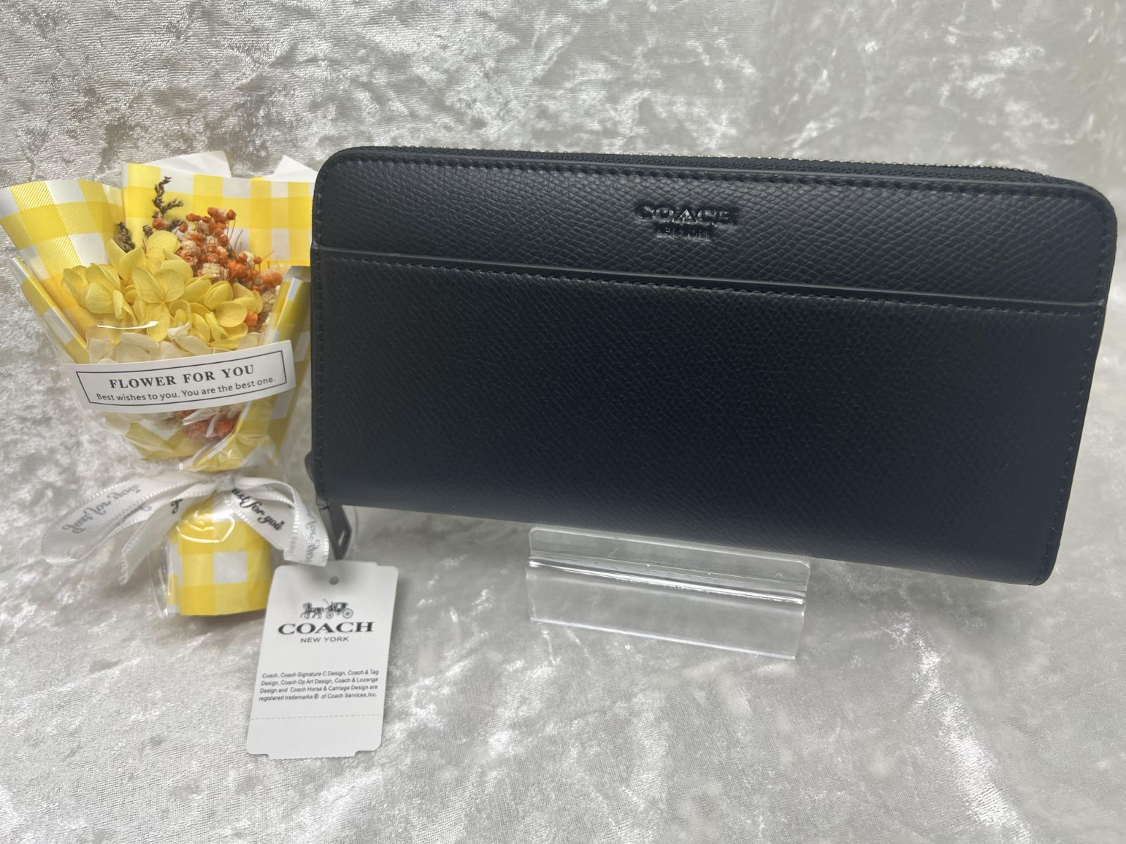 COACH 長財布 コーチ 財布 アコーディオン ジップ アラウンド クロス