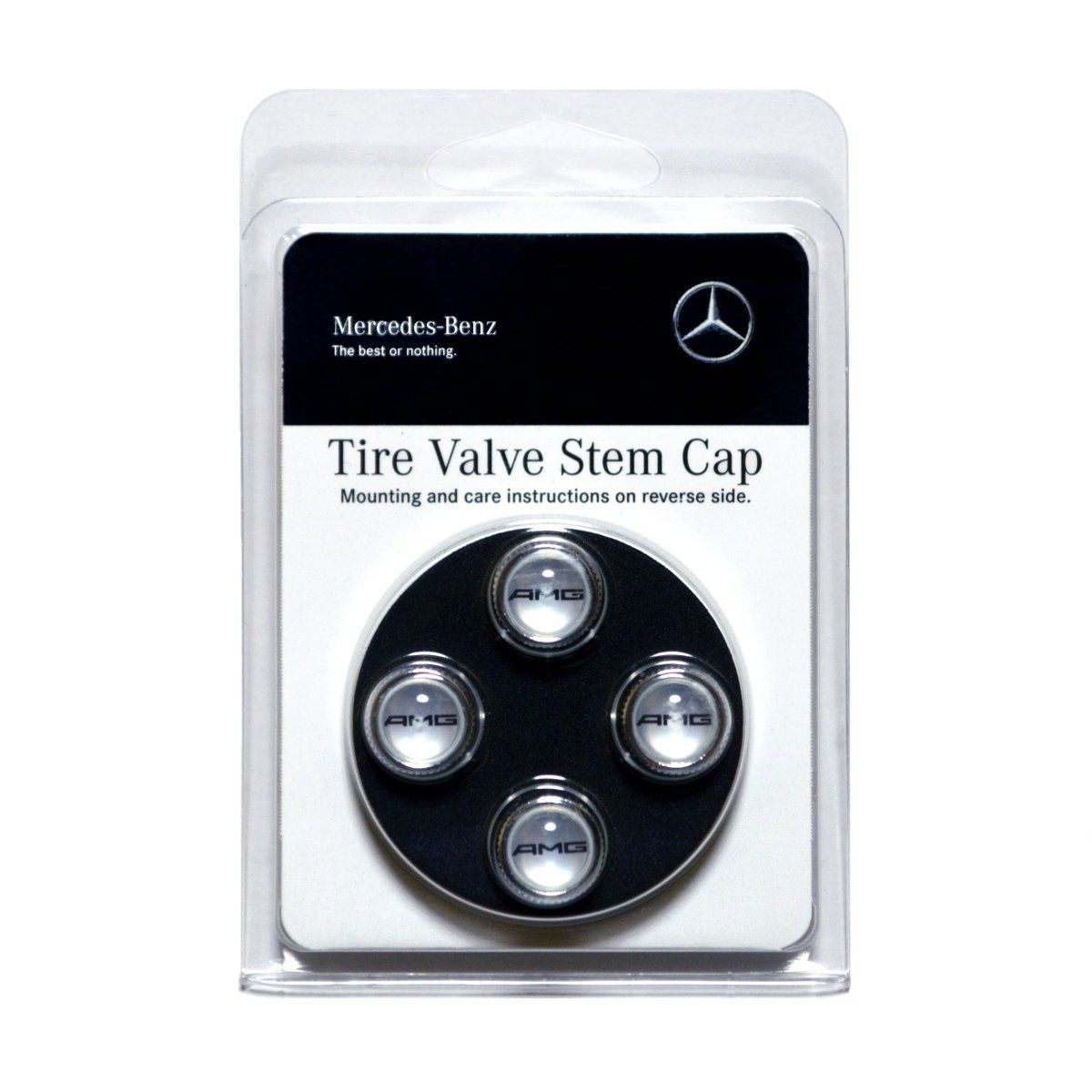 メルセデスベンツ 直輸入純正品 Mercedes Benz 全年式 全車種適合 ”AMG”ロゴ入りエアバルブキャップ