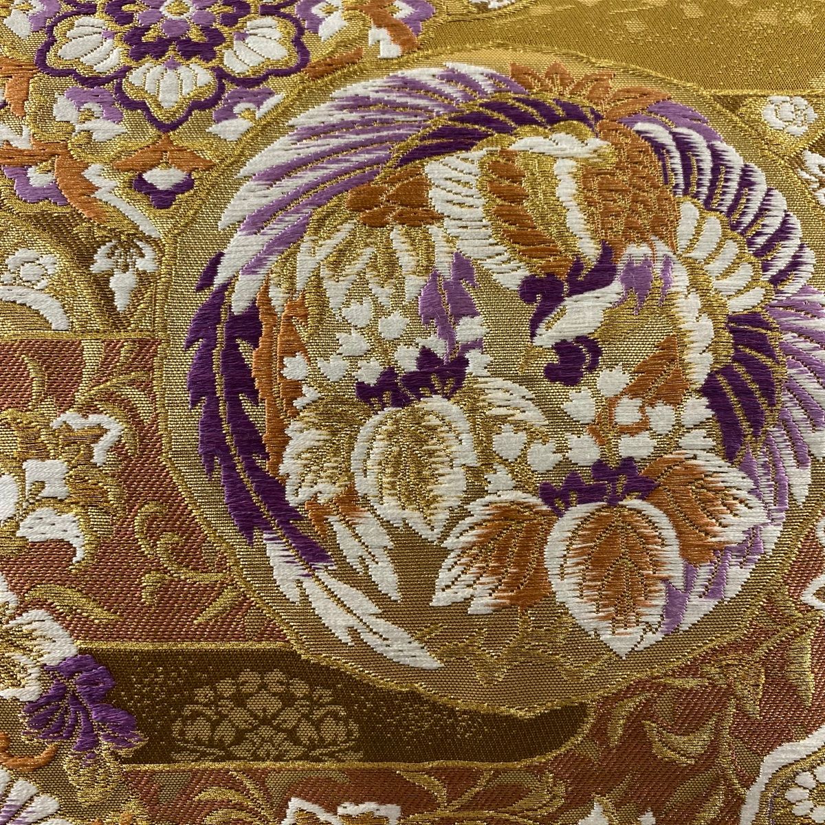 A44袋帯 美品 名品 草花 箔 金彩 薄紫 お太鼓 A44袋帯 美品 名品 草花 箔 金彩 薄紫 お太鼓 - メルカリ