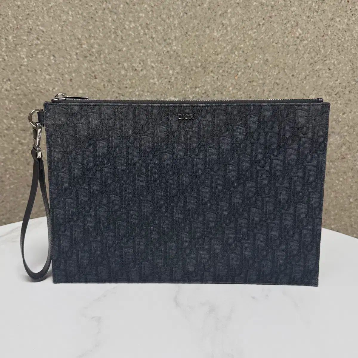 正規品 Dior ディオール オブリーク A4 ポーチ クラッチ ブラック
