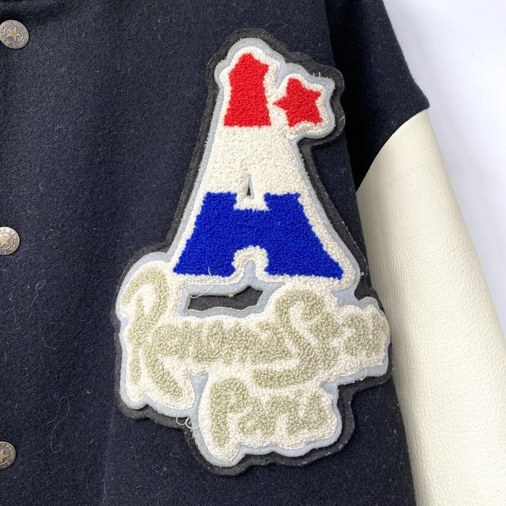 【中古】RENOMA STAR PARIS スタジャン サイズ48 ブラック/ホワイト レノマ[17][240017726438] 中古】RENOMA STAR PARIS スタジャン サイズ48 ブラック/ホワイト