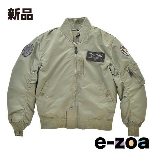 HOUSTON ヒューストン HTVA2211W ウィンタージャケット MA-1 M|C カーキ Lサイズ ヒューストン HTVA2211WKHL 2549135