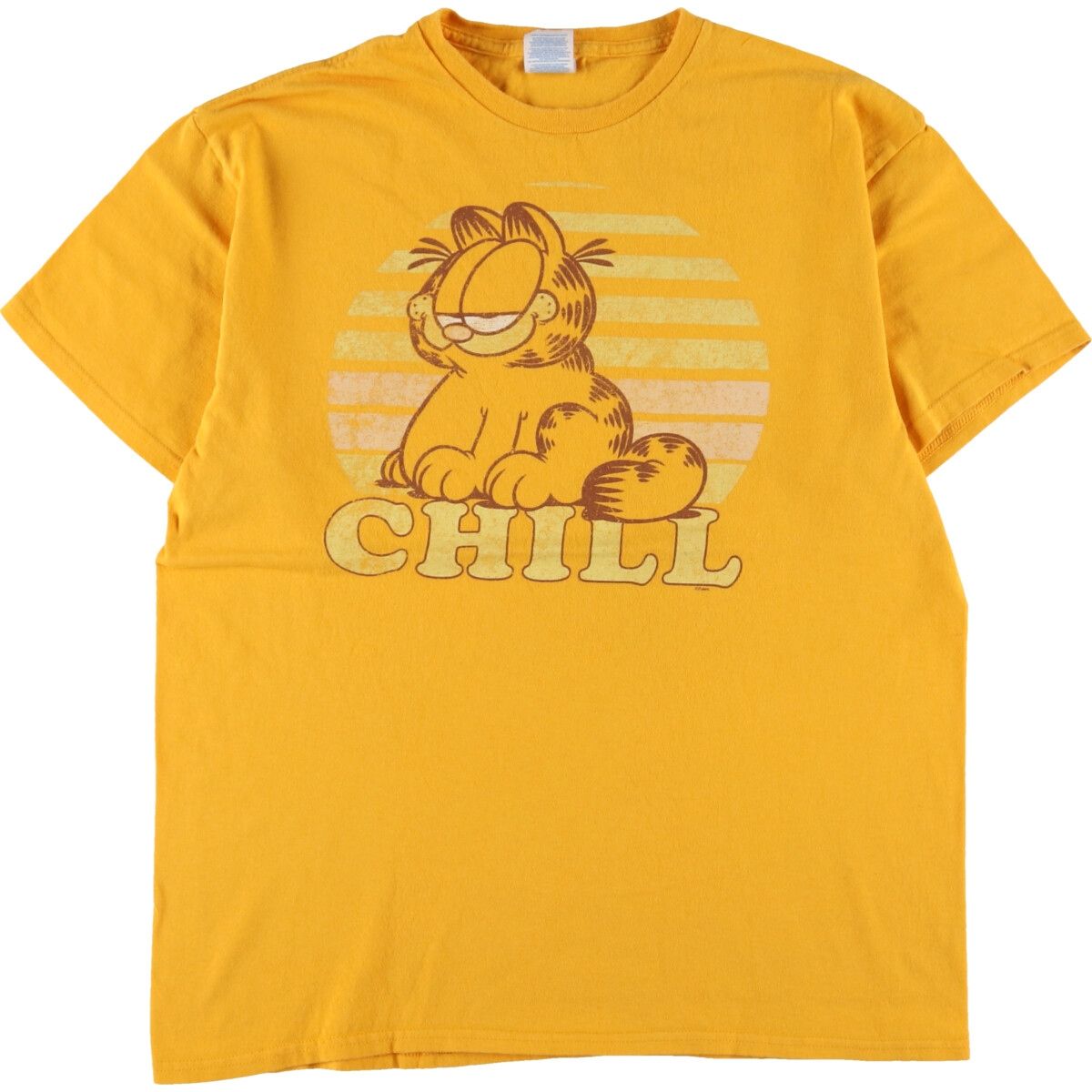 古着 Garfield ガーフィールド キャラクタープリントTシャツ メンズM