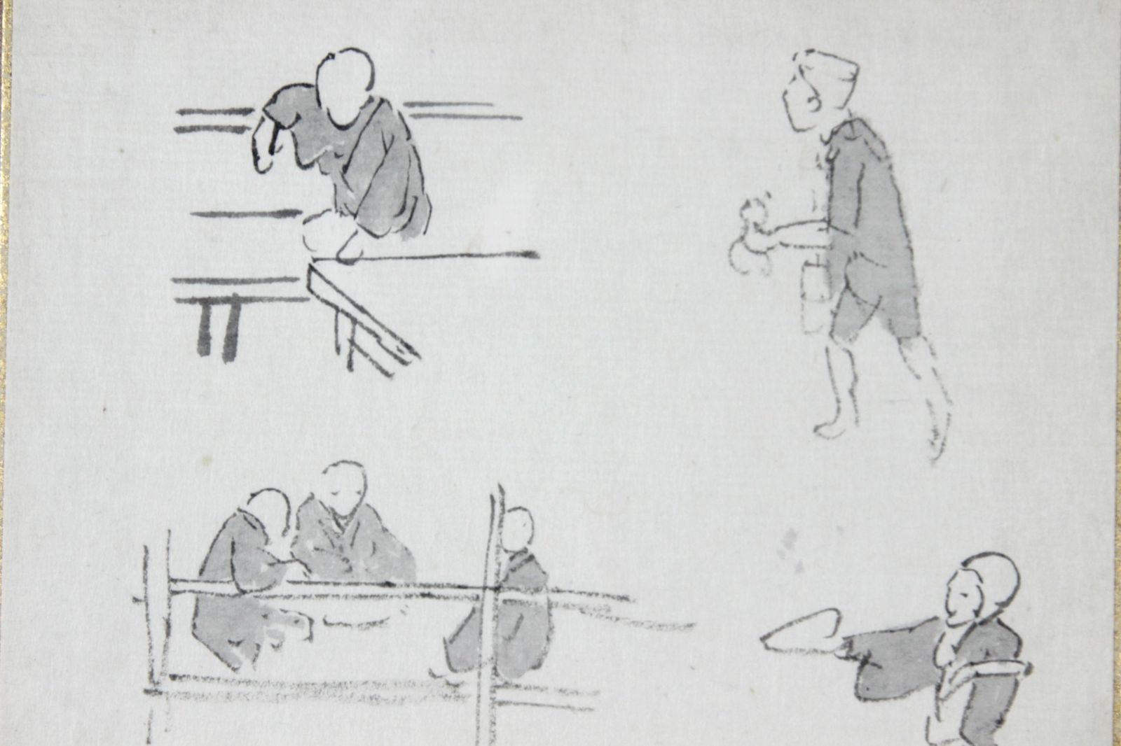 中川紀元　水墨画 サイン・印章付き 中川紀元 水墨画 サイン・印章付き