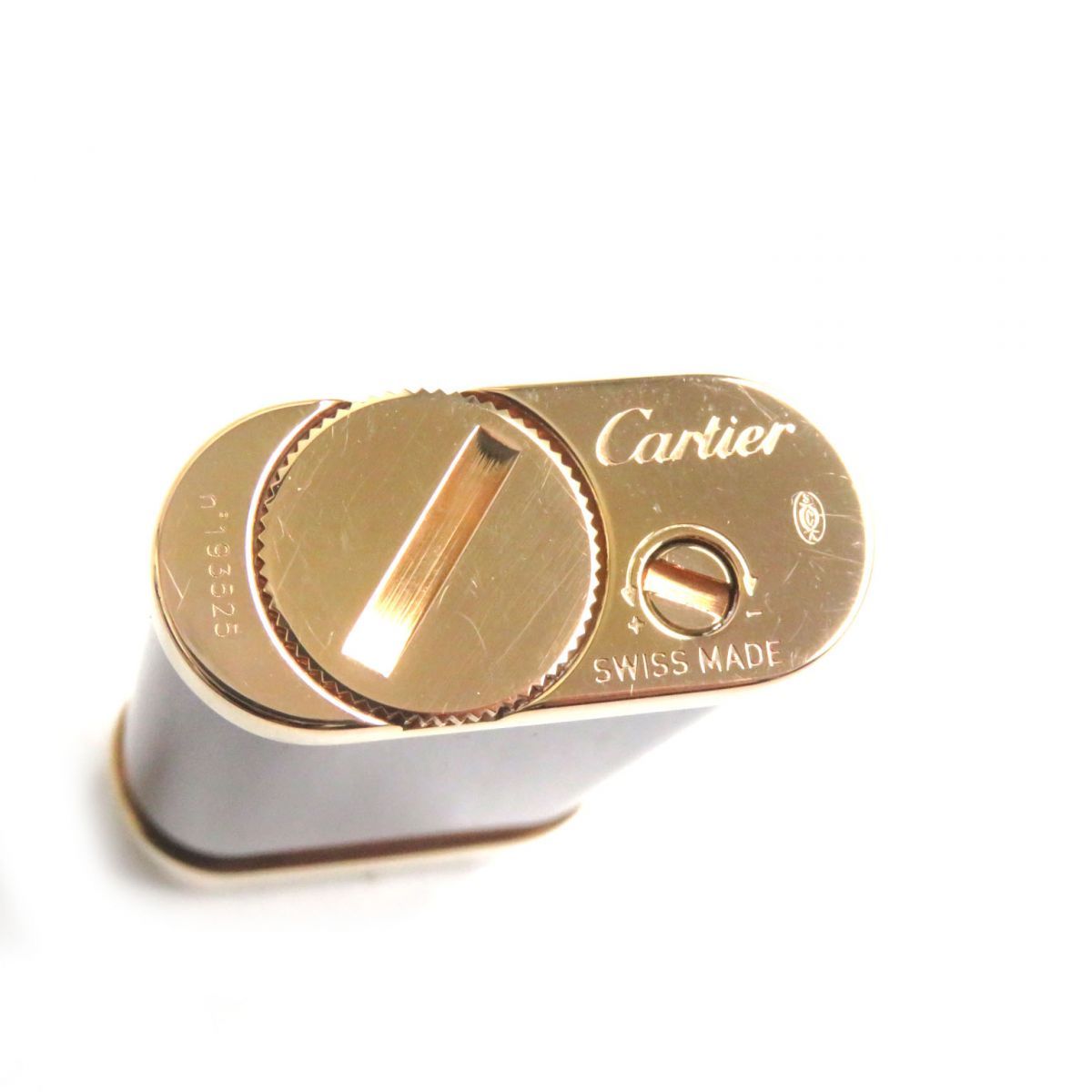 Cartier カルティエ ラッカー ローラー式 ガスライター CARTIER】カルティエ ガスライター ライター 五角形 ブラック