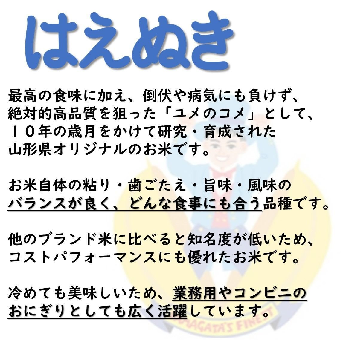 山形県庄内産 はえぬき 玄米20kg Ｇセレクション 令和6年新米 - メルカリ