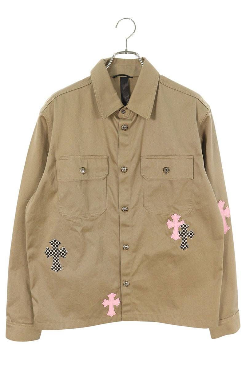 クロムハーツ WORK DOG ワークドッグ クロスパッチ付き 長袖シャツ CHROME HEARTS クロムハーツ WORK DOG クロスパッチ付きデニム