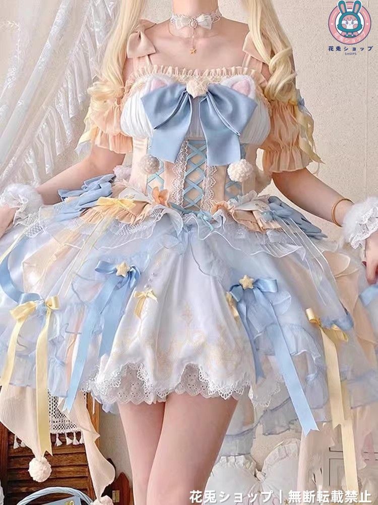 LT-93 豪華姫系 lolita 可愛 レトロ風 オリジナル 洋服 ロリータ