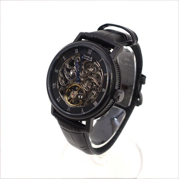 DANIEL & DOUGLAS | ダニエルアンドダグラス ◆自動巻き腕時計 メンズウォッチ ブラック スケルトン DD8805 メンズ|MEN|男性|ボーイズ|紳士 腕時計|うでとけい|ウォッチ|Watch 自動巻 メンズファッション