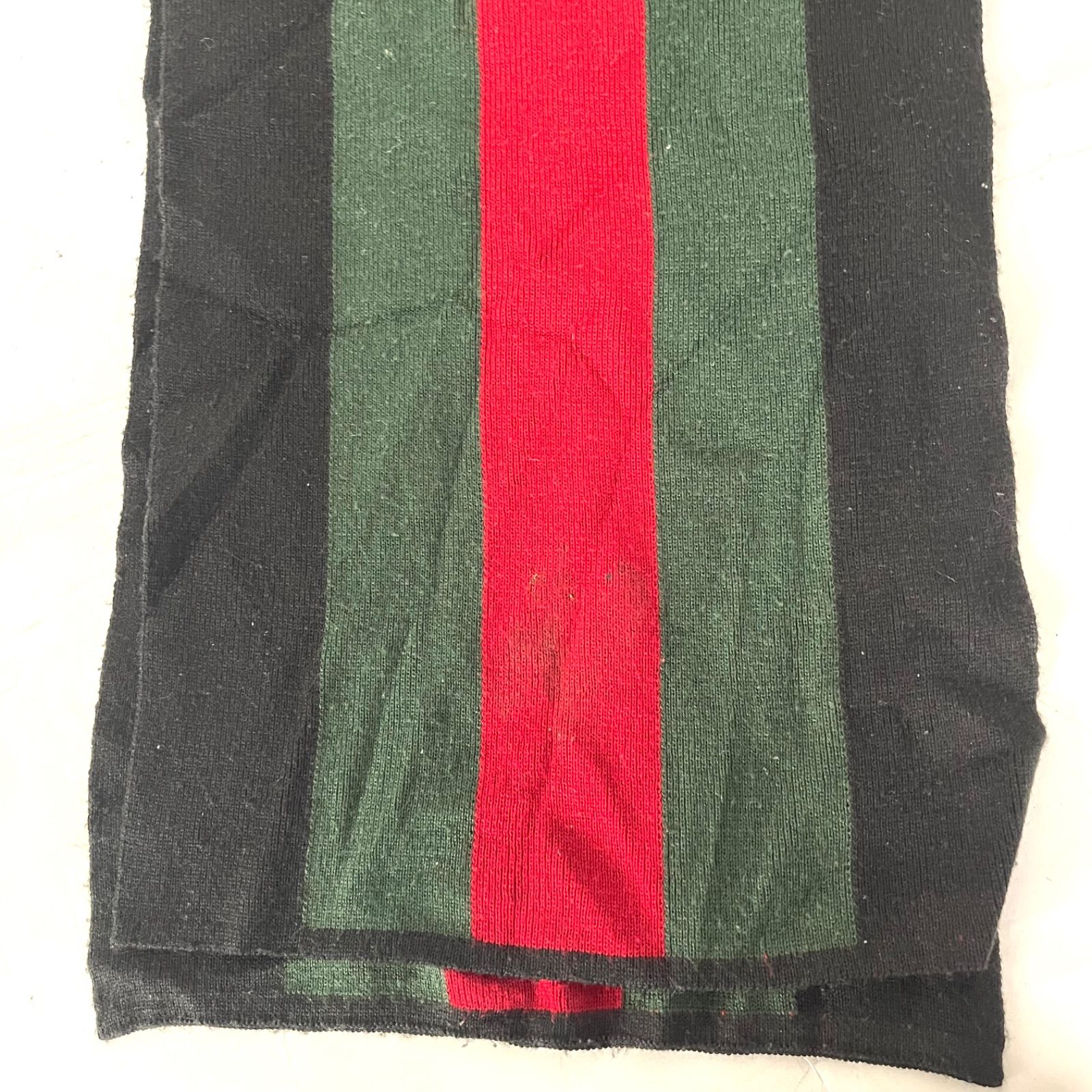 GUCCI GGパターン マフラー グリーン/レッド marujyu78-brand_rc-