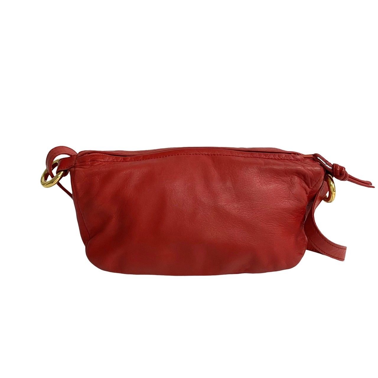 極 美品 ロエベ ヴィンテージ レザー ショルダーバッグ ポシェット LOEWE 極 美品 希少品 ロエベ ヴィンテージ アナグラム ロゴ