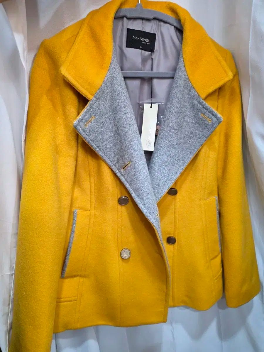 ME SENSE 黄色 ショート コート 66
