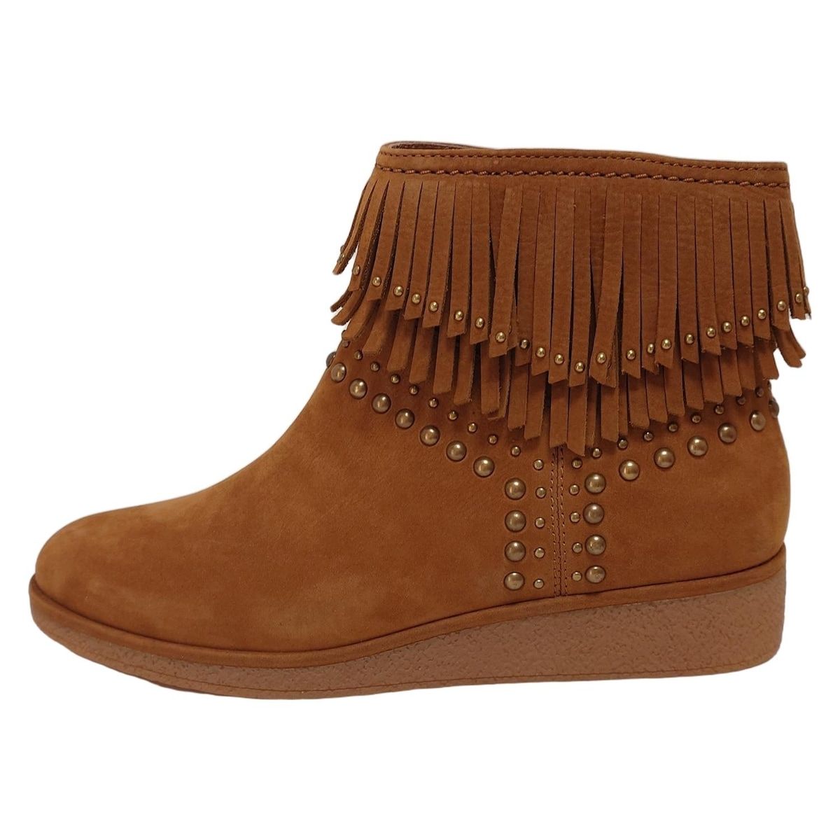 UGG アグ ショートブーツ 24 レディース アリアン 1018638 ライトブラウン フリンジ|スタッズ