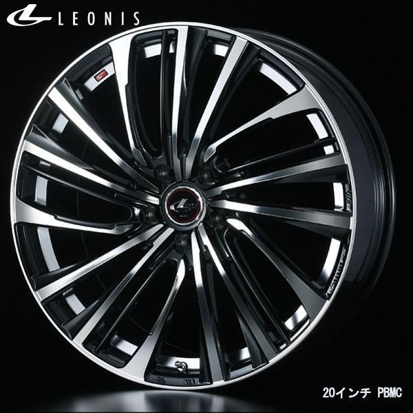 WEDS レオニスFS 17x7.0J+47 5H/114 PBMC/パールブラック/ミラーカット (4本) 