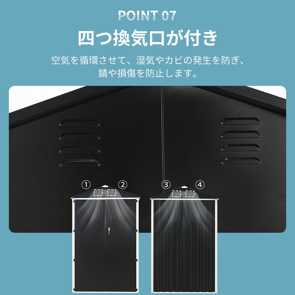  物置 倉庫 大型物置 戸外収納庫 防水 耐侯 収納 ガーデン 庭 田畑 農場 頑丈 大容量 DIYインテリアセット DIY補助用品 屋外収納庫 物置 車庫