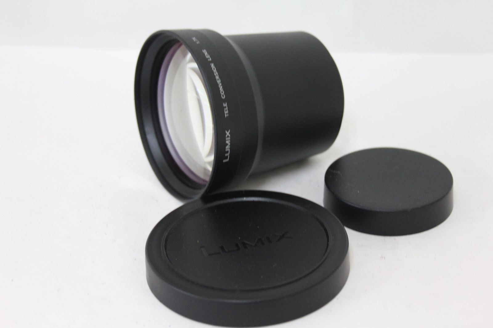 返品保証 パナソニック Panasonic LUMIX Tele Conversion Lens 1.7x DMW-LT55 前後キャップ付き テレコンバージョンレンズ M5243