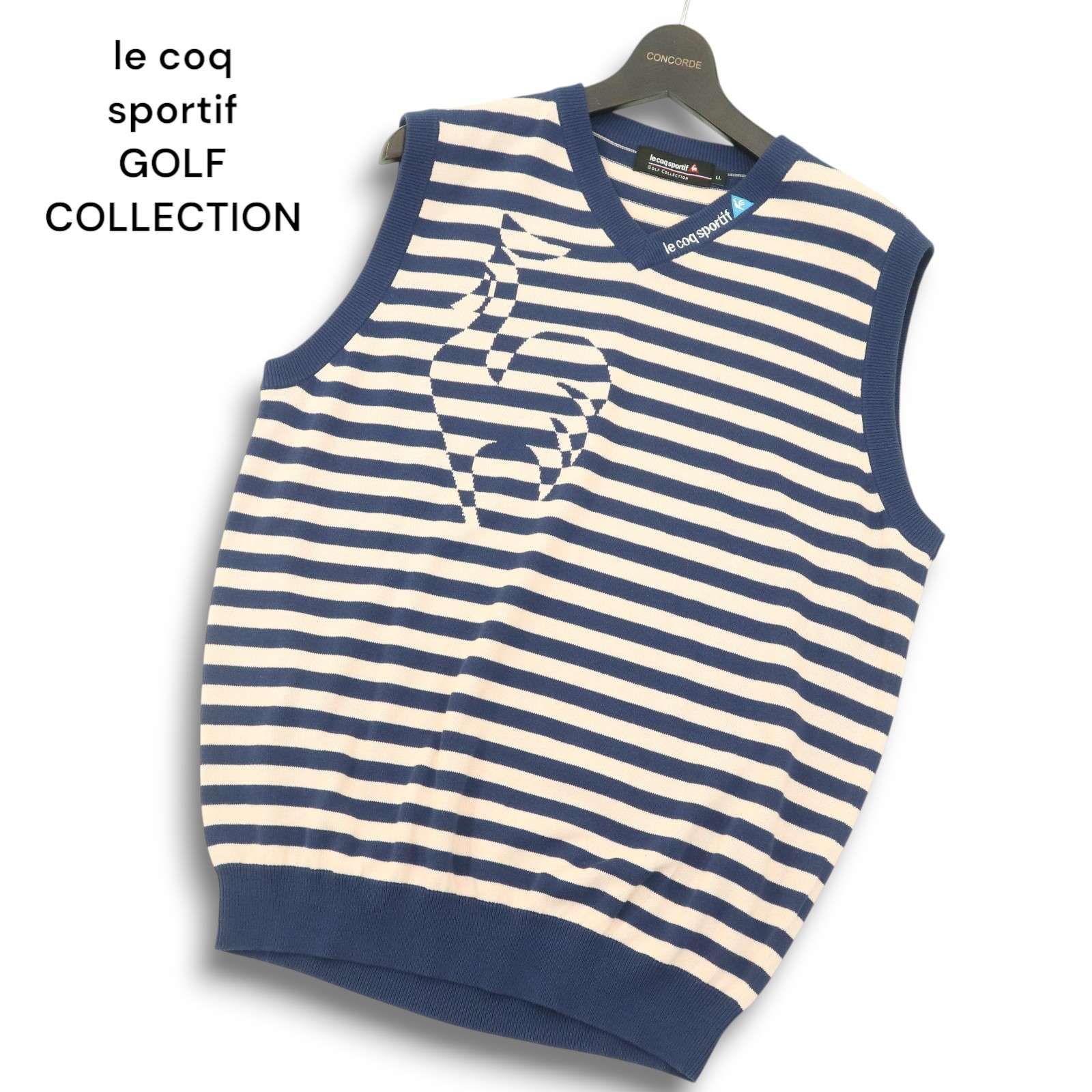 le coq sportif GOLF COLLECTION ルコック ゴルフ ロゴ刺繍☆ Vネック 