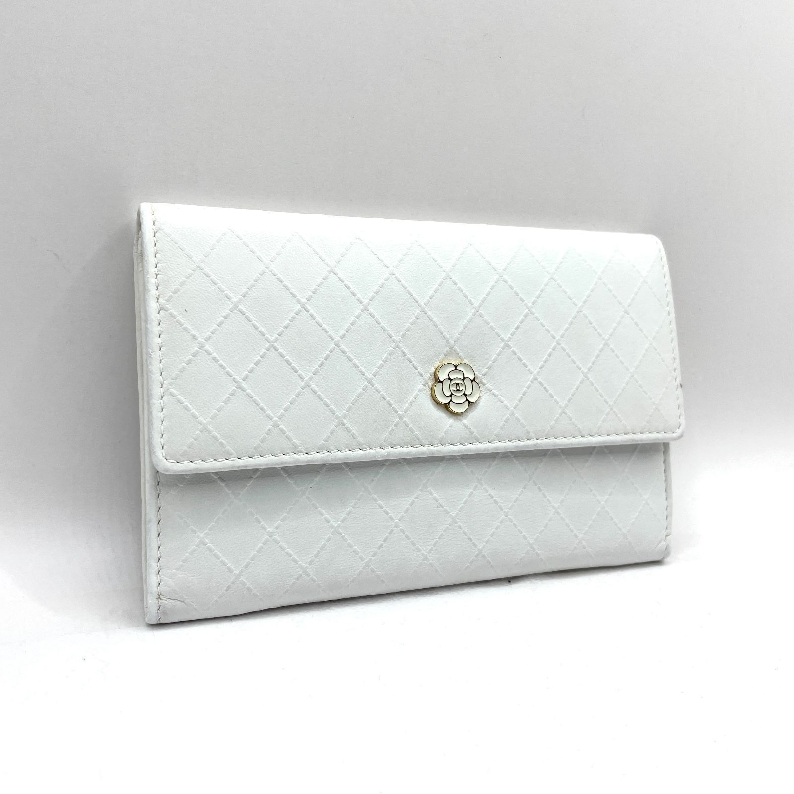 290】極美品 CHANEL/シャネル ビコローレ カメリア マトラッセ ホック 