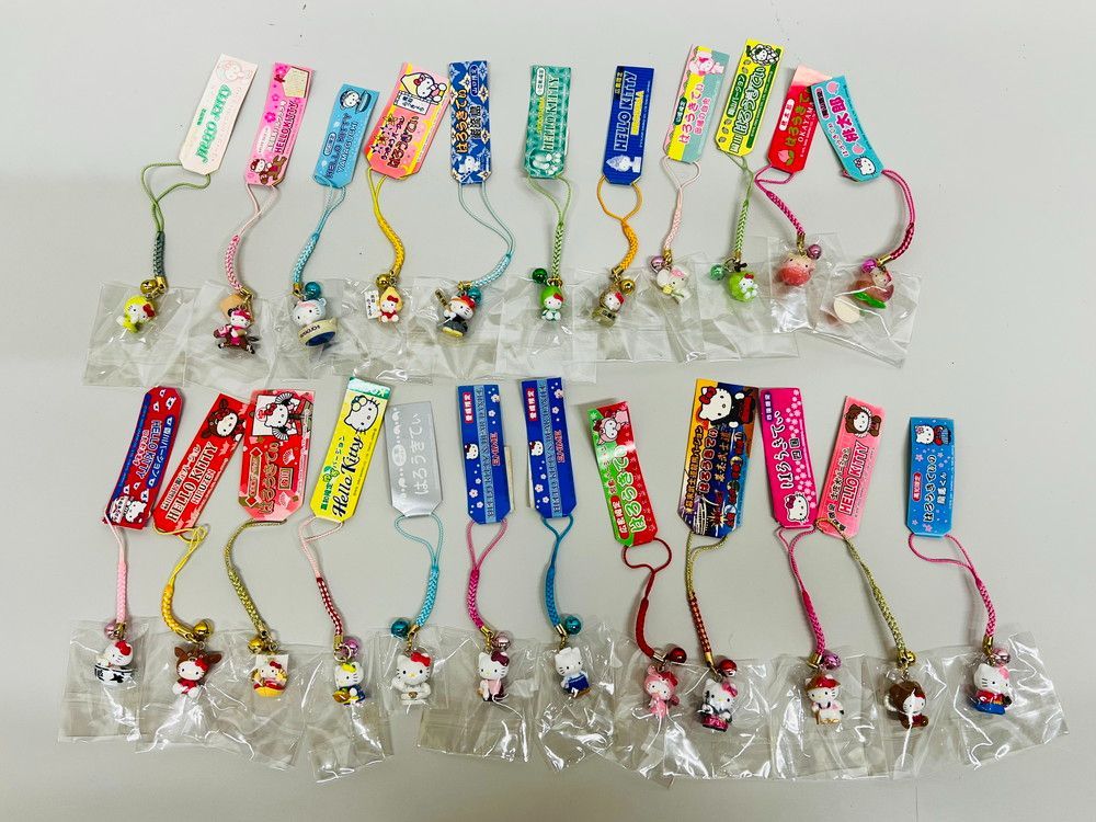 ◆サンリオ HELLO KITTY ハローキティ ご当地 根付け 中国 四国 ストラップ 23個セット ♥品