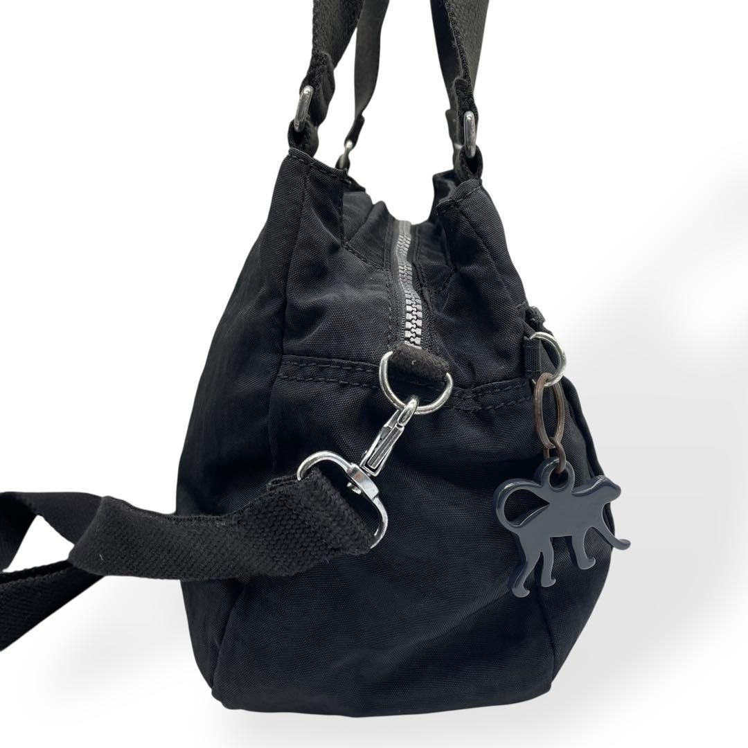 Kipling ナイロン 2WAYショルダーバッグ ブラック 美品 美品 Kipling キプリング 2way ショルダーバッグ ブラック