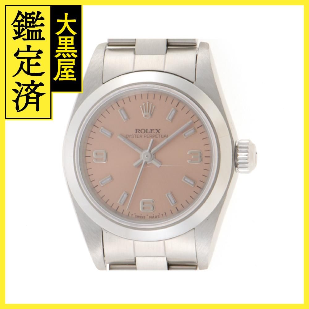 大勧め P番 ROLEX ロレックス オイスター パーペチュアル 76080 SS 自動巻き ピンク文字盤【432】216000384196 アナログ（ 自動巻き） - www.dacha.uz.ua