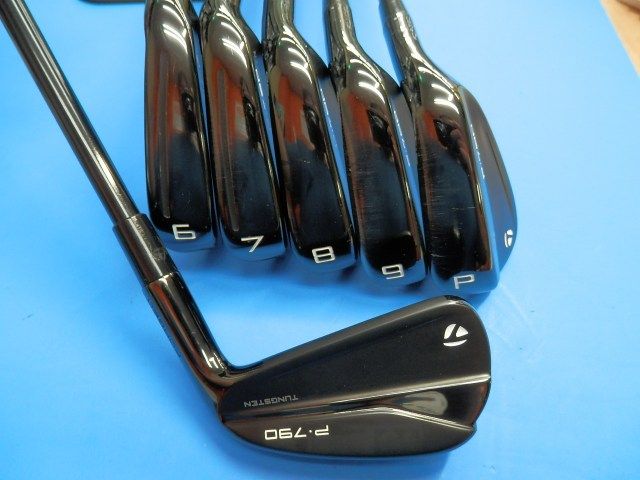 アイアンセット 即決 Ｆ３１ 数量限定 テーラーメイド Ｐ７９０ ブラック エディション ２０２３　ＭＣＩ ８０ for TaylorMade （Ｓ） ５‐９Ｉ・Ｐ[1209]即発送