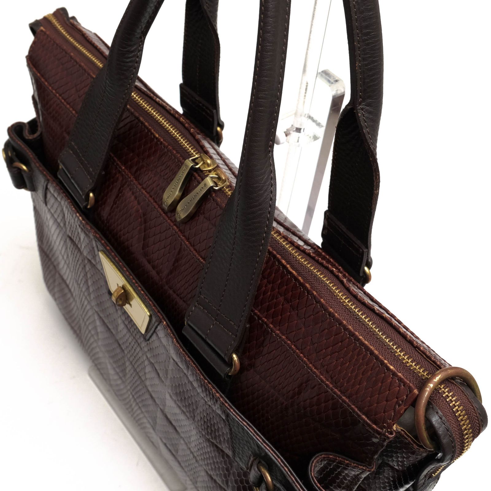 SamanthaKINGZ totebag crocodile × python SamanthaKINGZ totebag crocodile × python