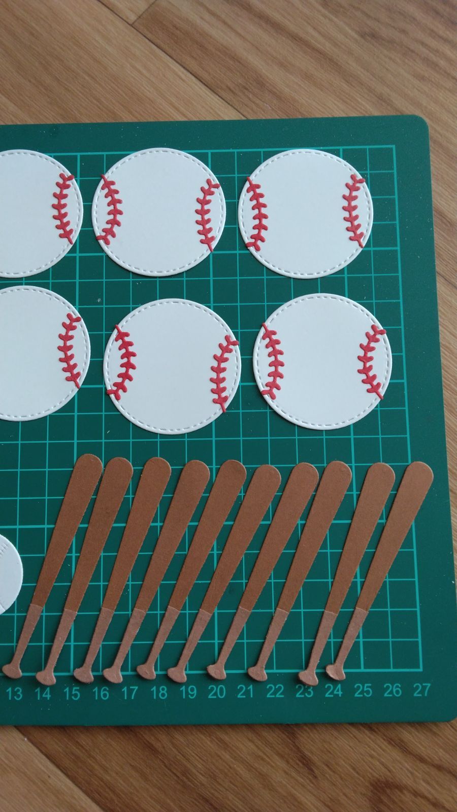 野球部 色紙 アルバム素材セット 野球ダイカット