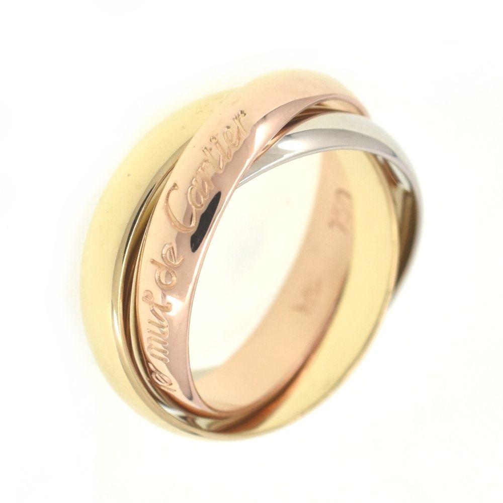 カルティエ トリニティリング スリーカラー XS 46 6号 カルティエ