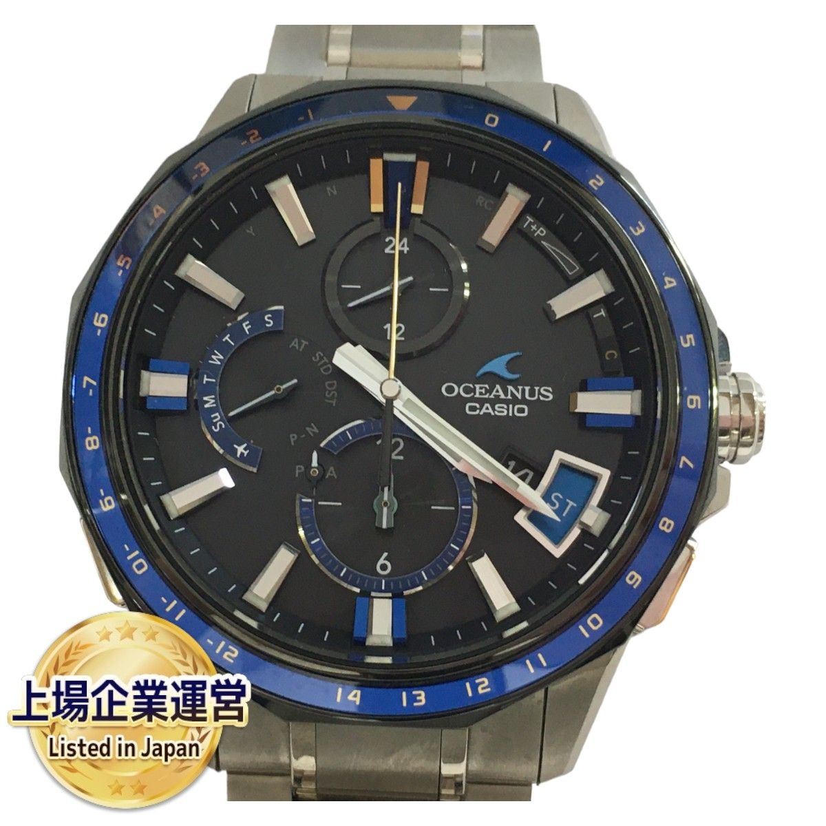 CASIO(カシオ) OSEANUS OCW-G2000-1AJF Bluetooth搭載GPS電波ソーラー腕時計 稼働品 中古 T8993934