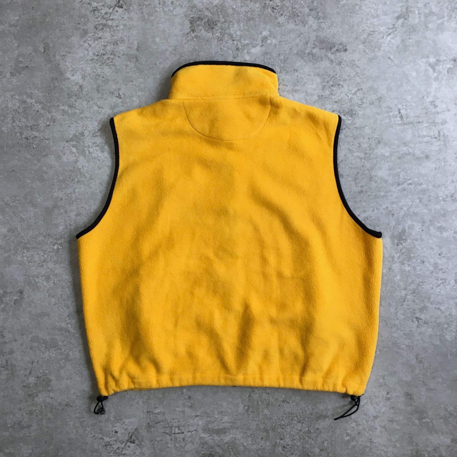 90s Eddie Bauer EBTEK Fleece ベスト 黄色 フリース 古着 90's