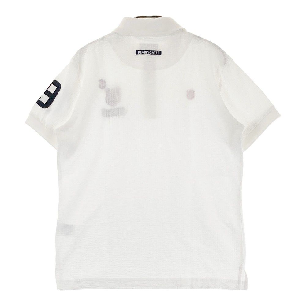 【美品】PEARLY GATES パーリーゲイツ ポロシャツ シアサッカー 半袖 Pe格子サッカー半袖ポロシャツ | PEARLY GATES（パーリーゲイツ