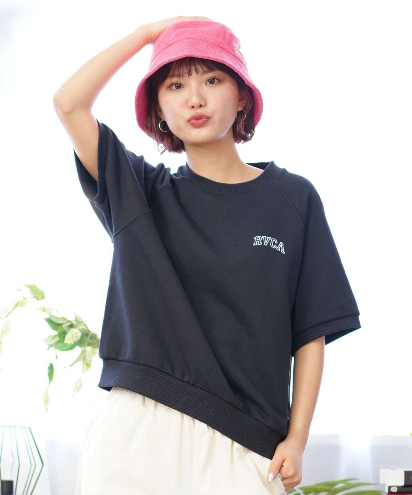 【ムラスポ公式】RVCA ルーカ ARCH RVCA SWEAT レディース 半袖 スウェット S S BE04C-211