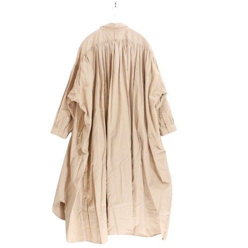 美品　スズキタカユキ　オープンシャツワンピース　麻100% ベージュ　S 中古A】suzuki takayuki スズキ タカユキ FREE レディース