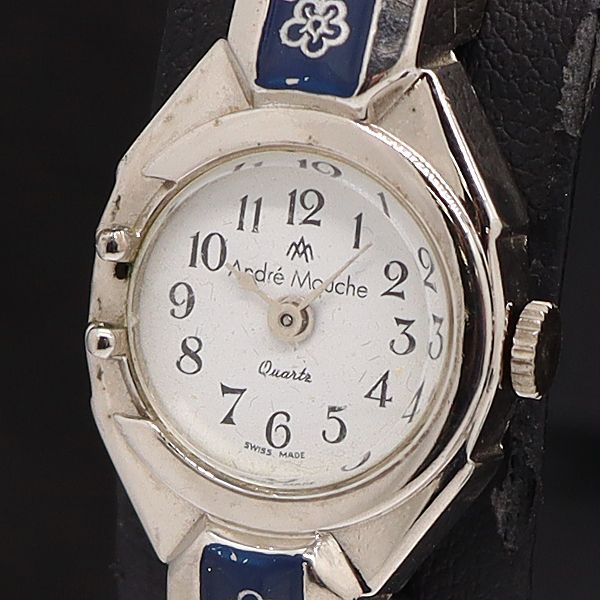 【稼動品】アンドレムッシュ　腕時計 Yahoo!オークション - ANDRE MOUCHE アンドレ ムッシュ 花柄 2針