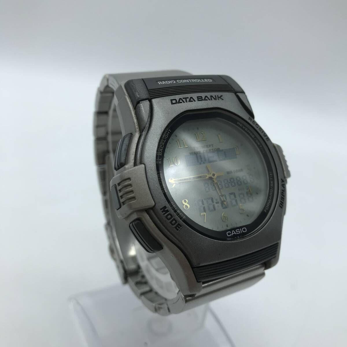 90s CASIO DATA BANK ツインセプト　稼働品 稼働 CASIO データバンク ツインセプター アナデジ メンズ腕時計