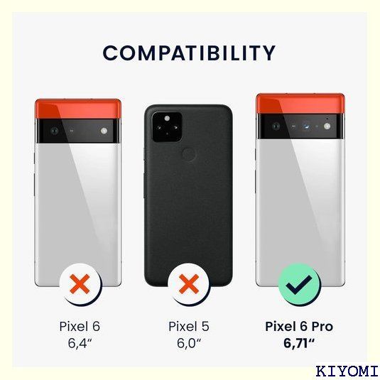 kwmobile スマホケース 対応: Google Pixel 6 Pro ケース - TPU