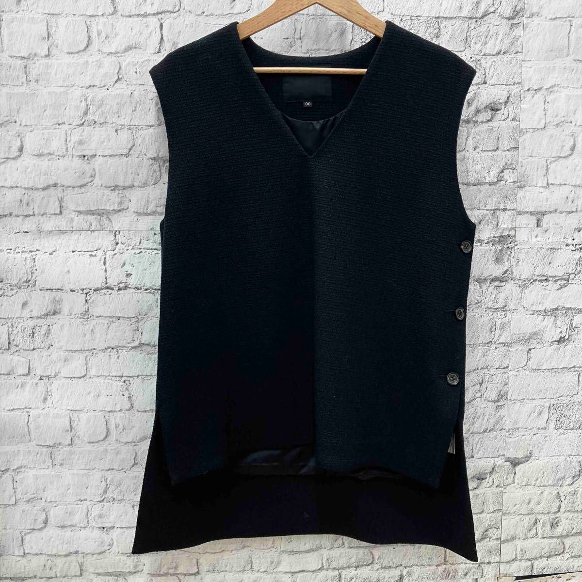 FLORENT TWEED-LIKE VEST 2022 BLACK フローレント ツイード ライク 