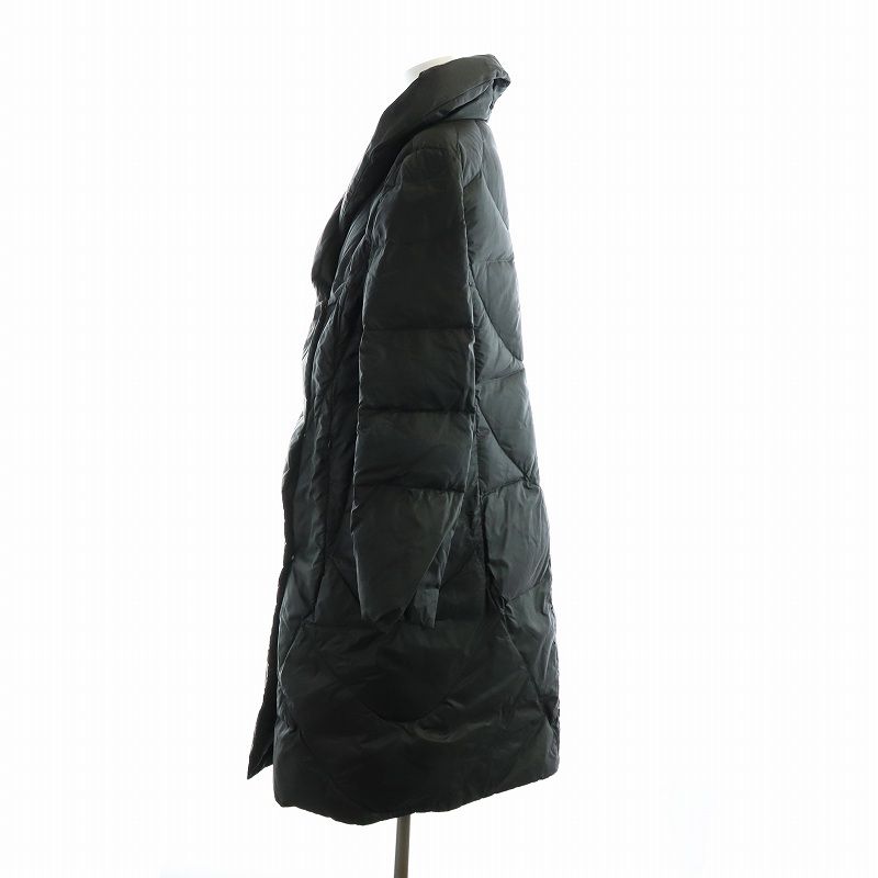 MaxMara マックスマーラー スタジオ ブラック ロング ダウンコート 42 MaxMara マックスマーラー スタジオ ブラック ロング ダウン