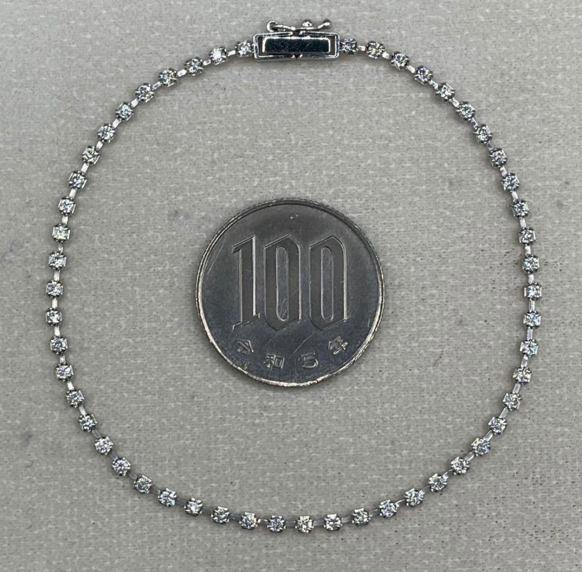 専用JJ164★高級 TASAKI ダイヤモンド1ct pt ブレスレット鑑付 JJ164☆高級 TASAKI ダイヤモンド1ct pt ラインブレスレット鑑付