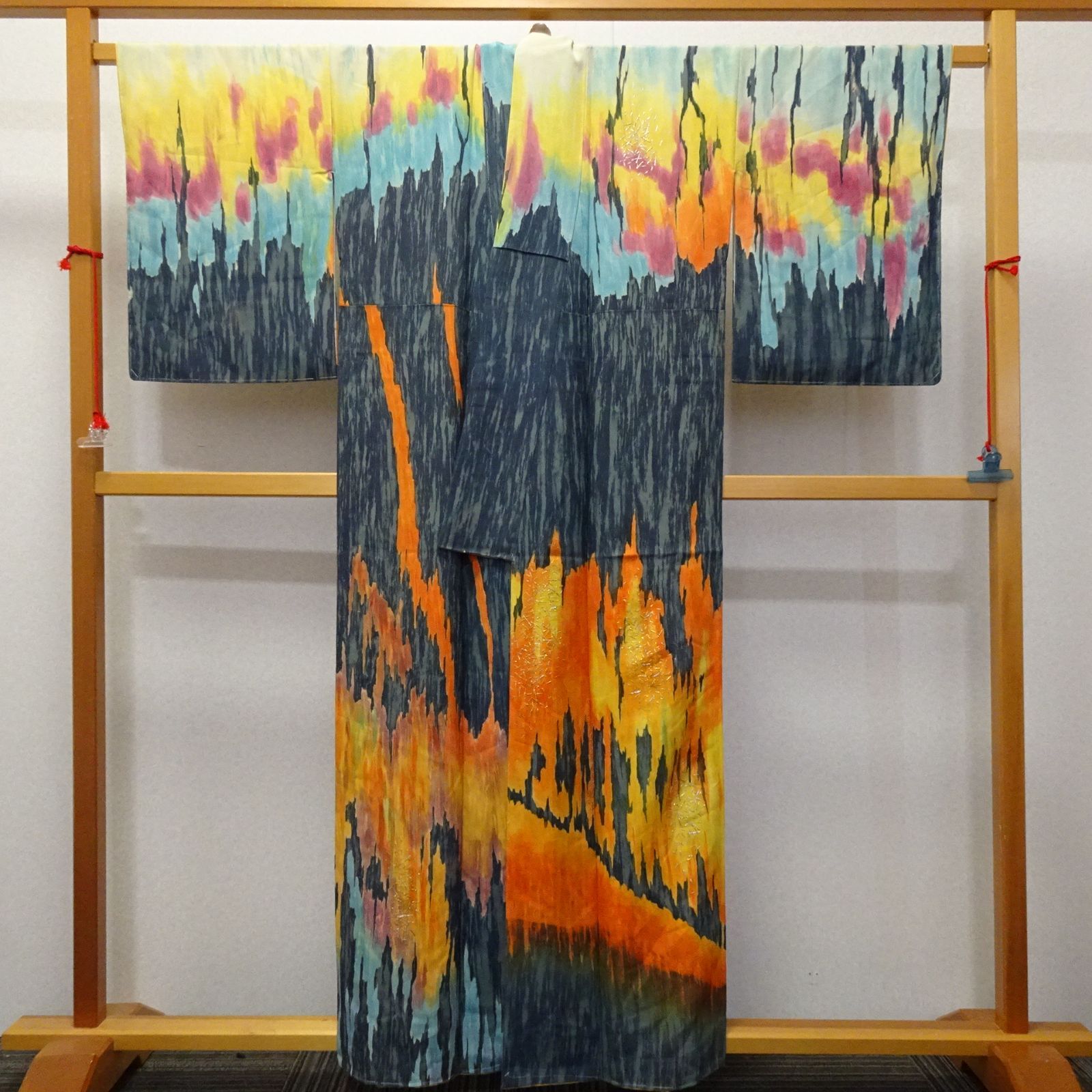 大彦 高島屋謹製 訪問着 着物 手描き友禅 二代目 野口真造 作家物