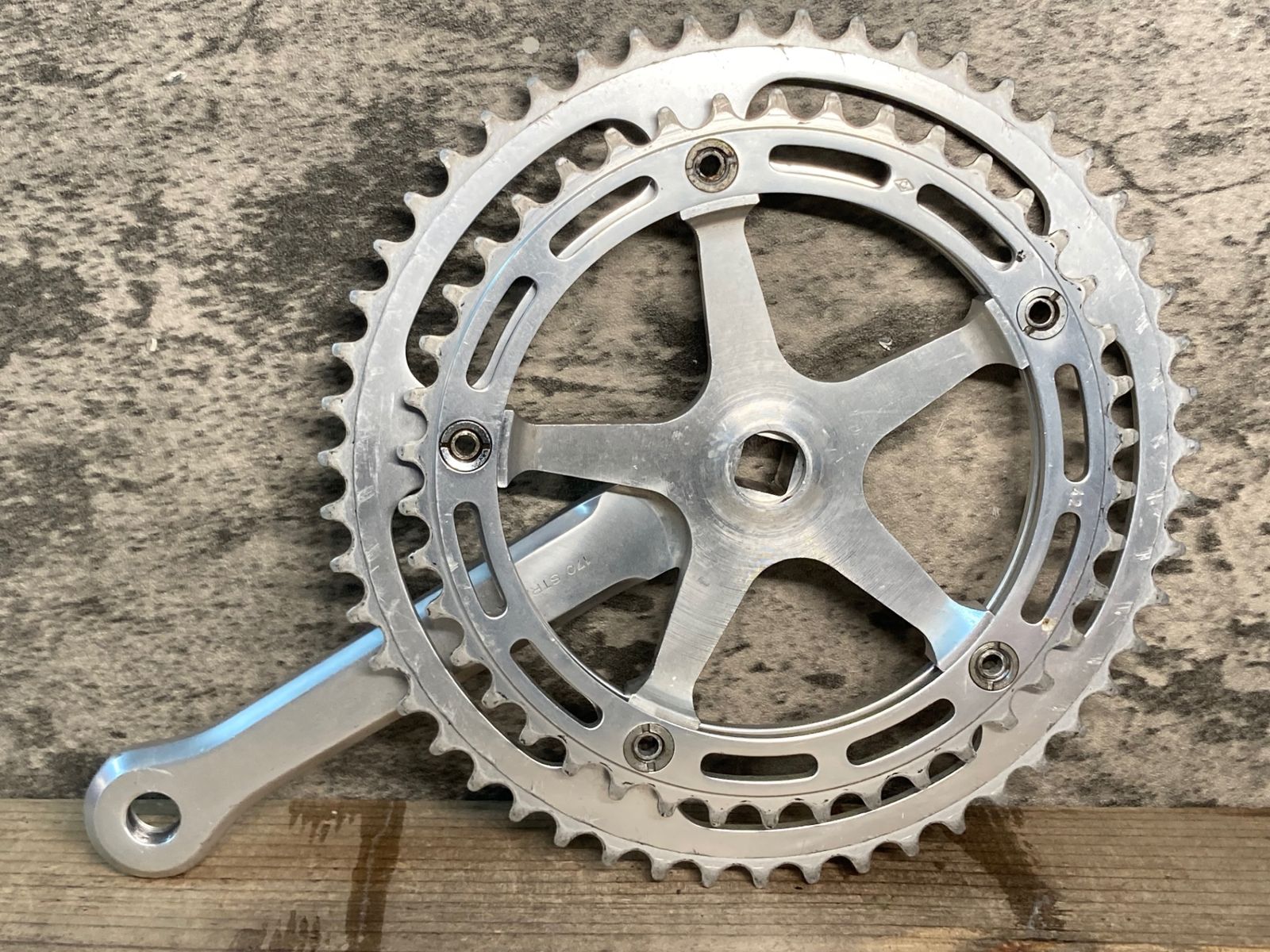 HX227 カンパニョーロ Campagnolo ヌーボレコード NUOVO RECORD クランクセット 51|42T 170mm