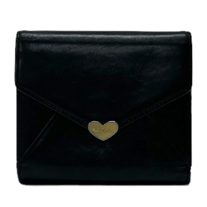 新品 ポールスミス 二つ折り財布 コンパクト レザー 財布 茶 71Q133