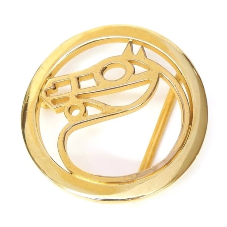 HERMES エルメス ゴールドバックルのみ HERMES エルメス Hバックル Hロゴ ベルトバックルのみ ゴールド