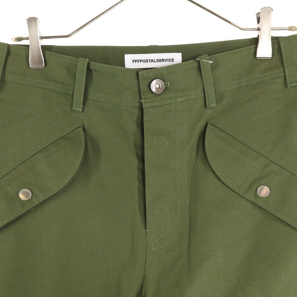  トリプルエフポスタルサービス 25 SS 3-WAY ZIP CARGO ジップカーゴトラウザーズパンツ グリーン チノパン パンツ