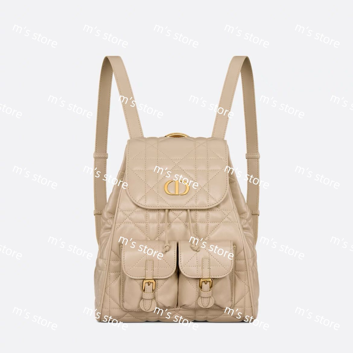 ☆Dior☆DIOR CARO バッグ ミディアム パウダーベージュ 新品 定価以下 ディオール Dior Caro バックパック ミディアム