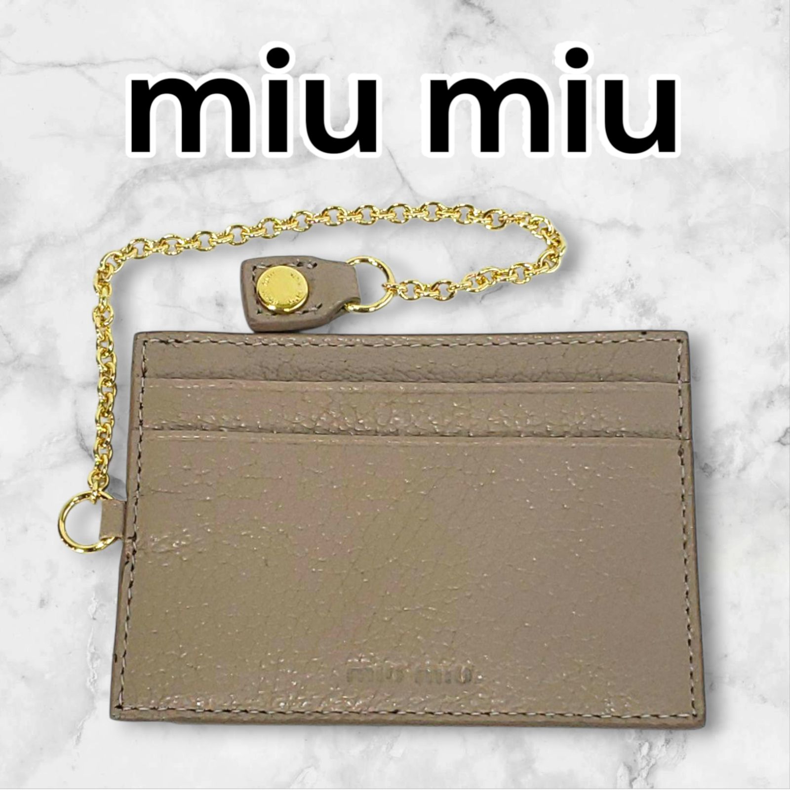 パス ケース miumiu MIUMIU ミュウミュウ コインケース 5MM268 2FPP 