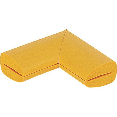 TRUSCO トラスコ 安心クッション はさみこみ型 コーナー用 幅15mm イエロー TAC152Y × 50本 ケース販売
