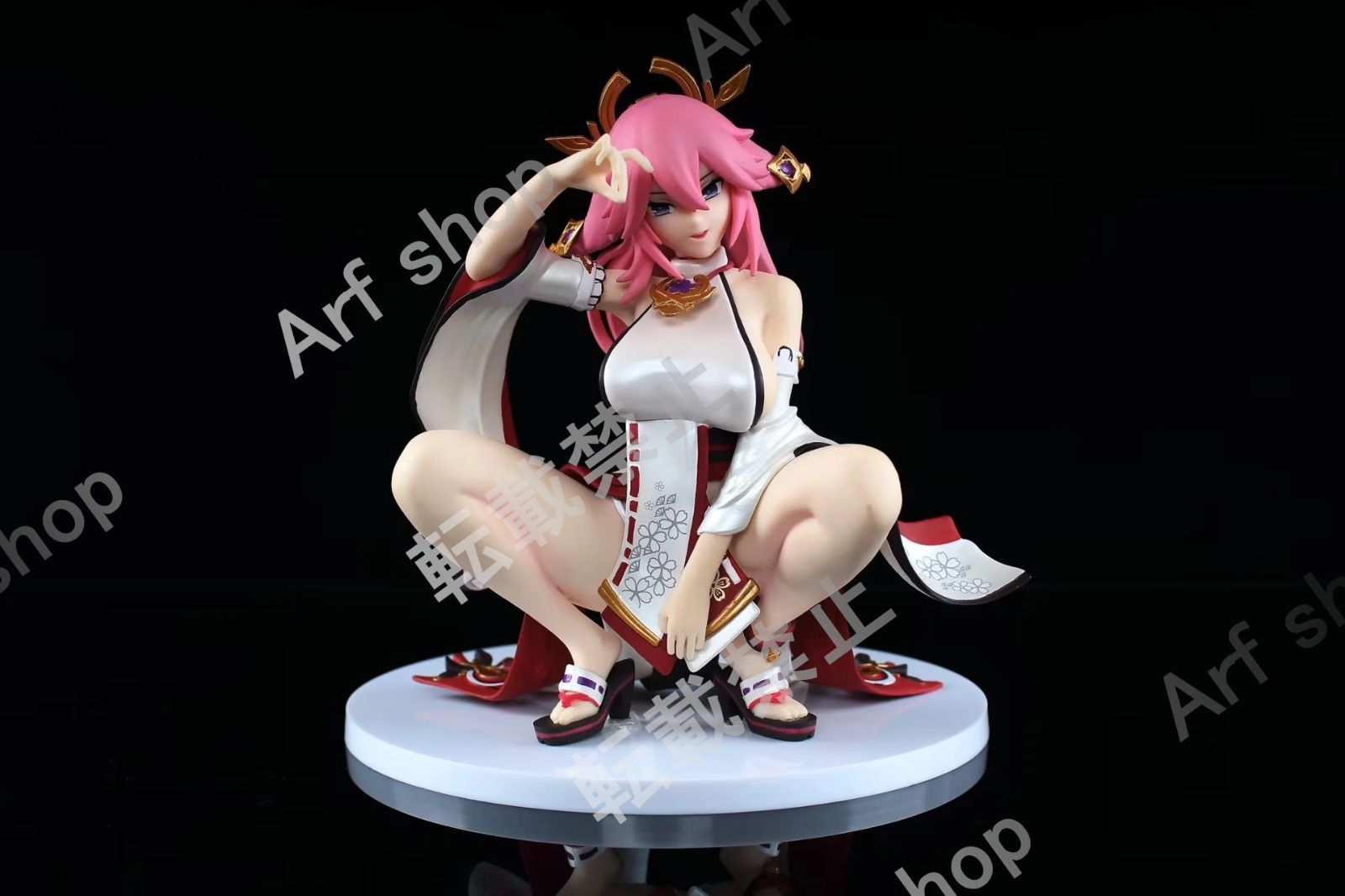 原神 Genshin Yae Miko 八重神子 ゲームキャラクター ガレージキット グッズ フィギュア ヤンキー座り
