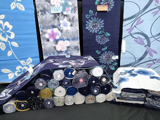 平和屋本店 浴衣反物 まとめて 45点 蜻蛉 朝顔 七宝 courreges クレージュ 東京本ろうけつ 堅牢本染 四季の花木染 全て ppp1870